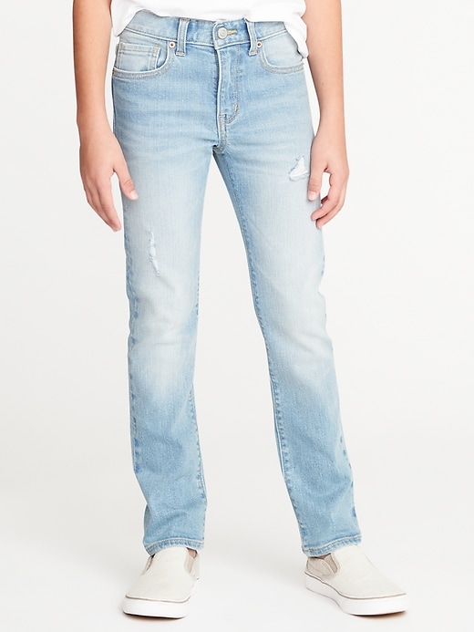 View large product image 1 of 3. Distressed Built-In Flex Skinny Jeans For Boys