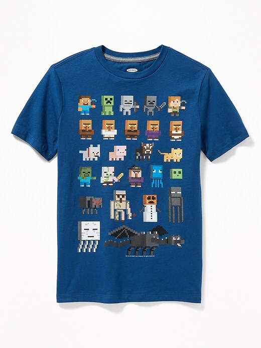 View large product image 1 of 3. Minecraft&#153 Gender-Neutral Graphic T-Shirt For Kids