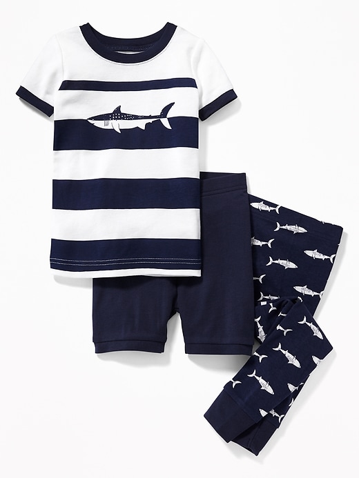 View large product image 1 of 1. Animal-Graphic 3-Piece Pajama Set for Toddler Boys & Baby