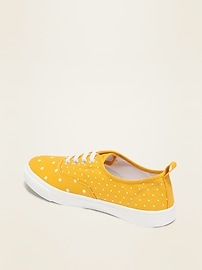 View large product image 3 of 3. Lace-Up Twill Sneakers for Girls