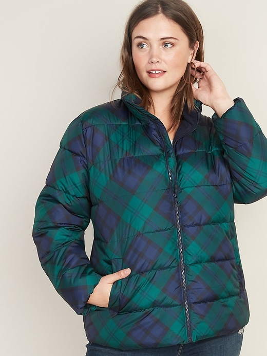 Image number 1 showing, Frost-Free Plus-Size Plaid Jacket