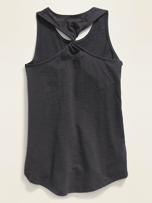 View large product image 2 of 2. Graphic Twist-Back Tank Top for Girls