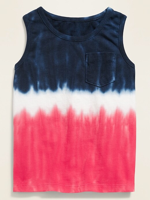 View large product image 1 of 2. Dip-Dye Pocket Tank Top for Toddler Boys