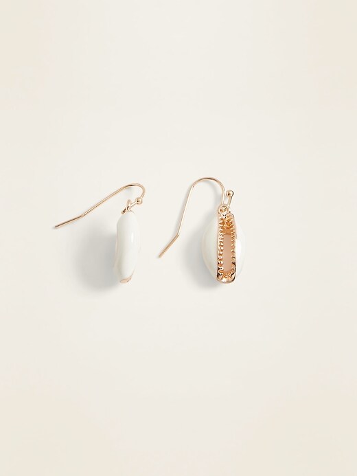 View large product image 1 of 1. Shell Drop Earrings For Women