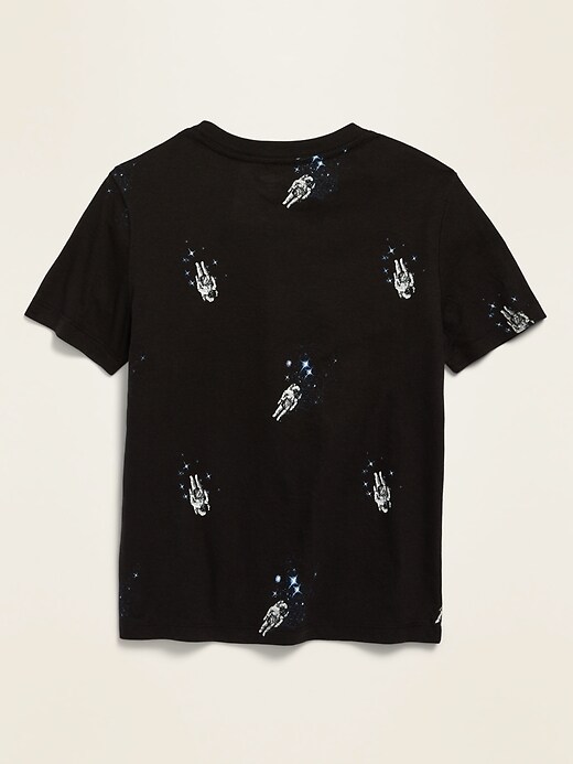View large product image 2 of 2. Astronaut-Print Softest Tee For Boys