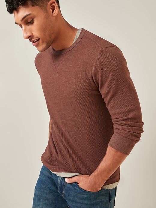 View large product image 1 of 2. Thermal-Knit Long-Sleeve Tee
