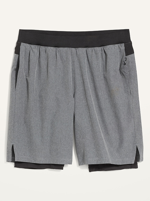 Image number 4 showing, Go 2-in-1 Workout Shorts + Base Layer -- 9-inch inseam