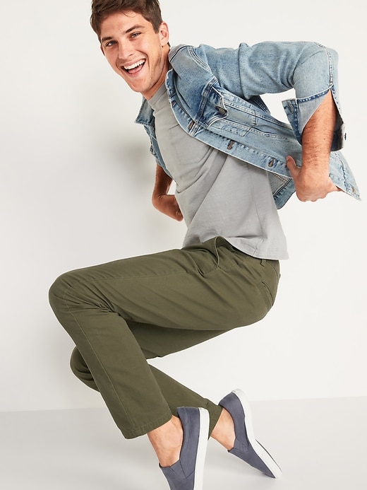 Image number 3 showing, Slim Uniform Non-Stretch Chino Pants for Men