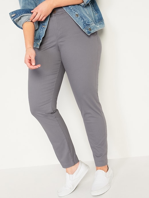 Image number 1 showing, Mid-Rise Skinny Everyday Khakis for Women