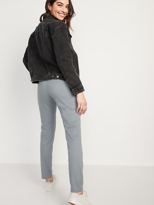Image number 6 showing, Mid-Rise Skinny Everyday Khakis for Women
