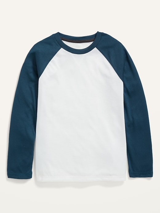 View large product image 1 of 1. Long Raglan-Sleeve Pajama T-Shirt for Boys