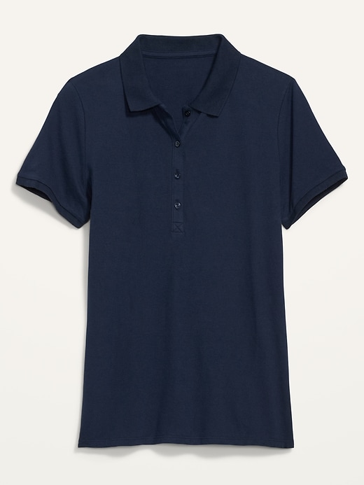 Image number 4 showing, Uniform Pique Polo Shirt for Women