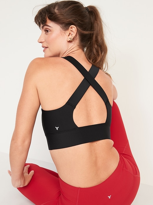 Image number 2 showing, Medium Support Powersoft Cutout Sports Bra