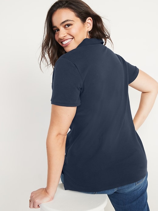 Image number 6 showing, Uniform Pique Polo Shirt for Women