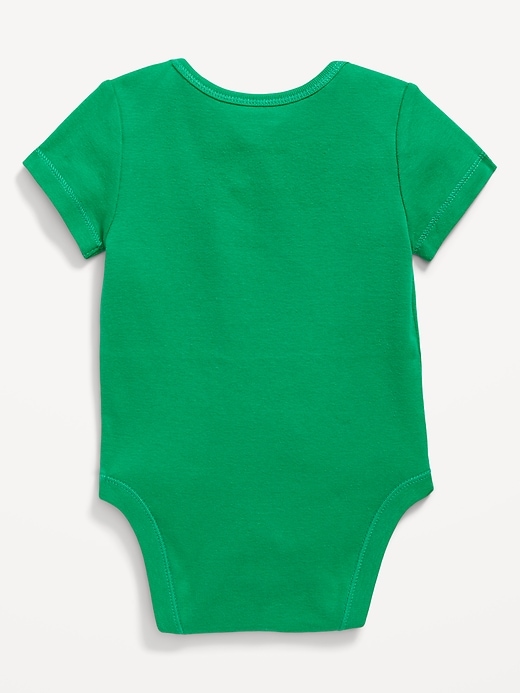 View large product image 2 of 2. Unisex "Lucky Charm" Graphic Bodysuit for Baby