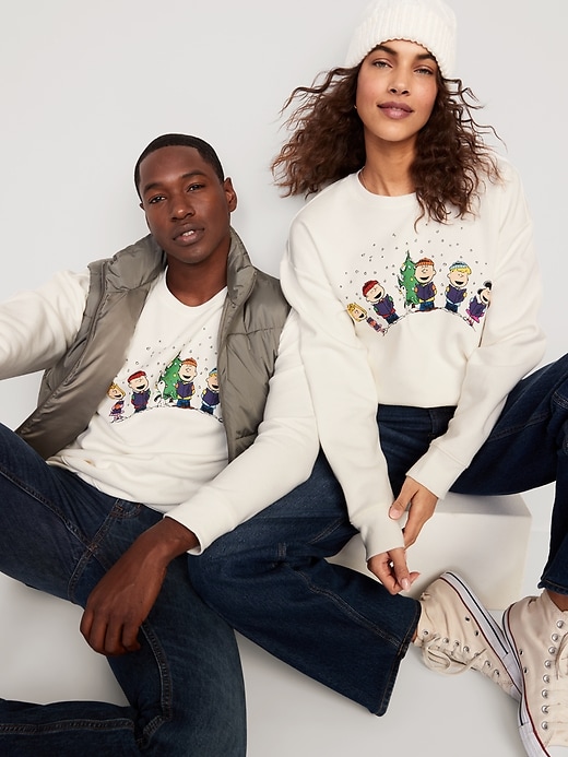 View large product image 2 of 2. Peanuts® Charlie Brown Christmas Gender-Neutral Sweatshirt for Adults