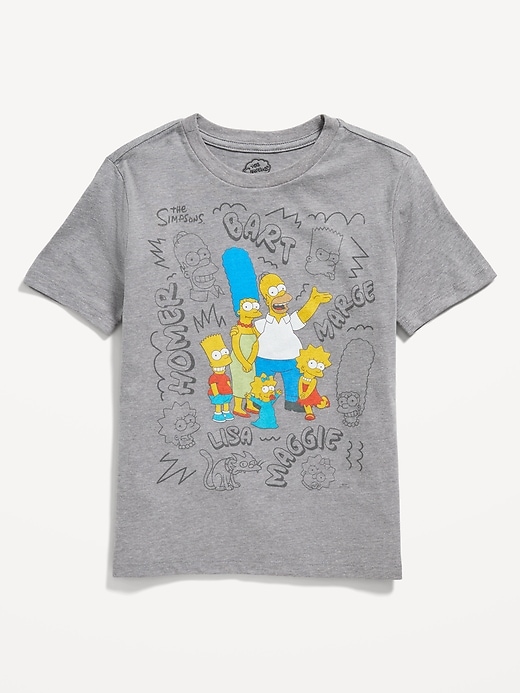 View large product image 1 of 2. Matching The Simpsons™ Gender-Neutral T-Shirt for Kids