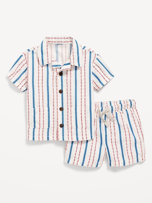 View large product image 1 of 3. Printed Shirt and Shorts Set for Baby