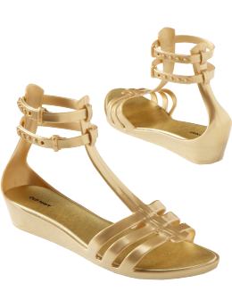 Women: Women's Ankle-Strap Gladiator Jelly Sandals - Sunny Side Up