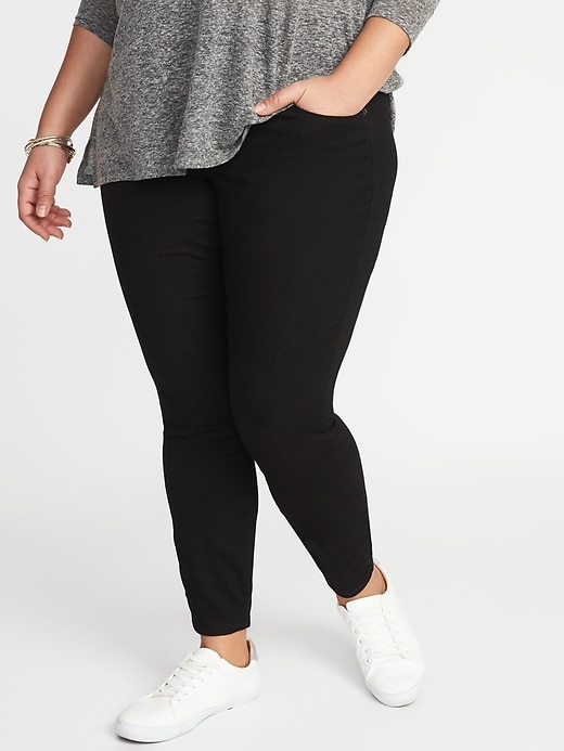 Image number 1 showing, High-Waisted Plus-Size Rockstar Jeggings