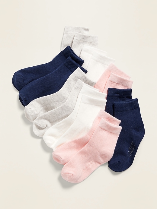 View large product image 1 of 1. Unisex Crew Socks 8-Pack For Toddler & Baby