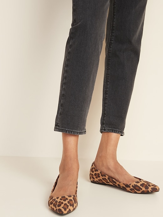 Image number 2 showing, Faux-Suede Pointy Ballet Flats For Women