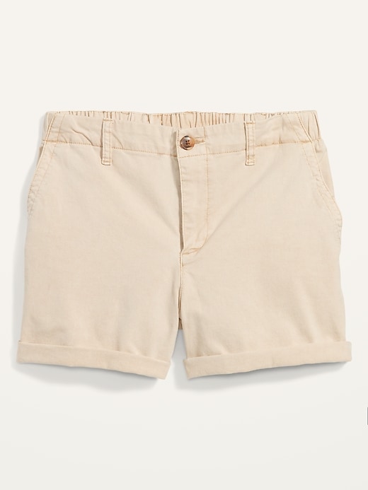Image number 4 showing, High-Waisted OGC Pull-On Chino Shorts -- 3.5-inch inseam