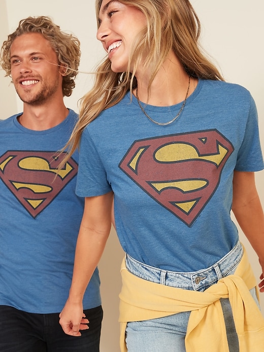 View large product image 2 of 2. DC Comics&#153 Superhero Gender-Neutral T-Shirt for Adults