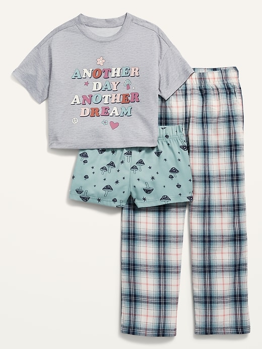 View large product image 1 of 2. 3-Piece Pajama Set for Girls