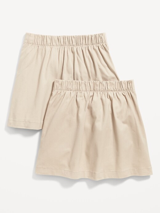 View large product image 2 of 2. School Uniform Pleated Twill Skort 2-Pack for Girls