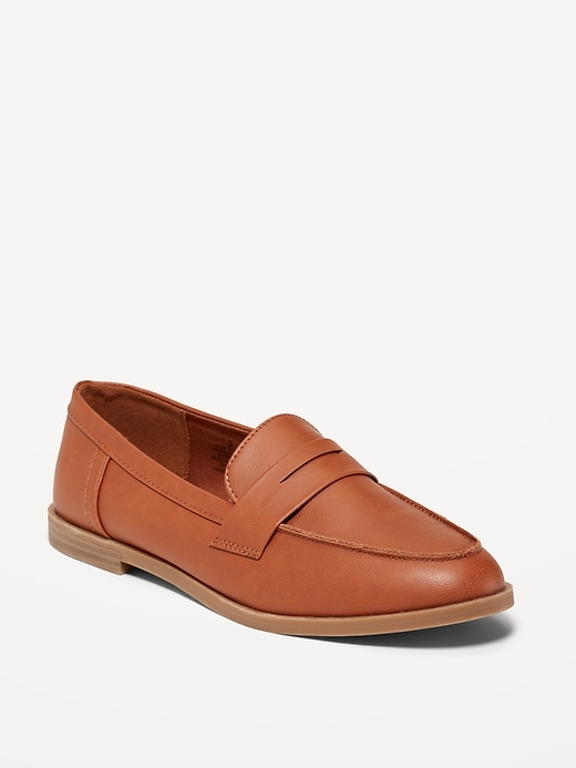 Image number 1 showing, Faux-Leather Penny Loafer Shoes