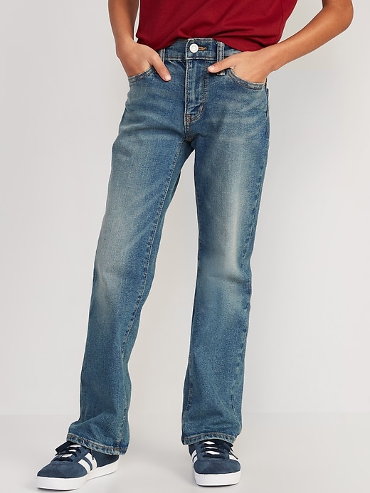 View large product image 1 of 3. Boot-Cut Built-In Flex Jeans for Boys