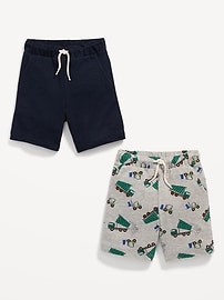 View large product image 3 of 3. 2-Pack Functional-Drawstring Shorts for Toddler Boys