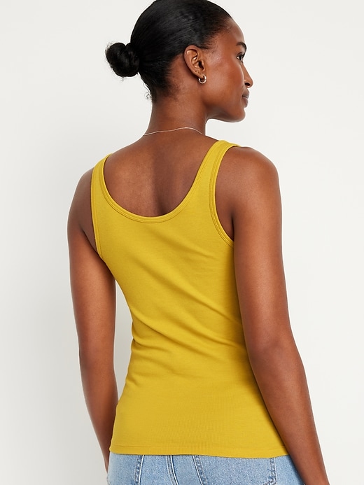 Image number 2 showing, First-Layer Rib-Knit Tank Top